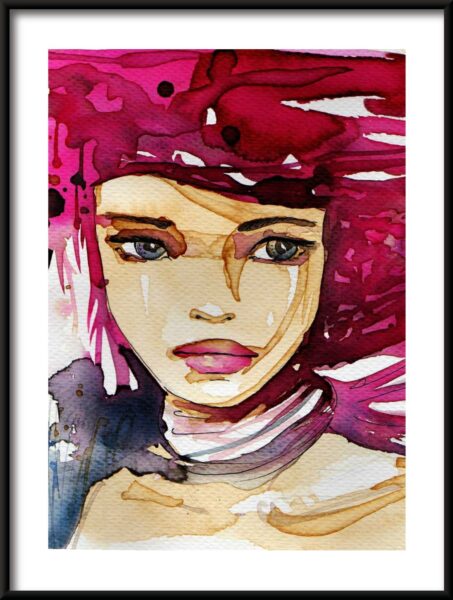 Affiche de visage de fille – Image 3