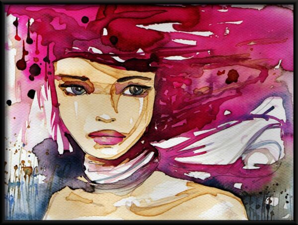 Affiche de visage de fille – Image 2