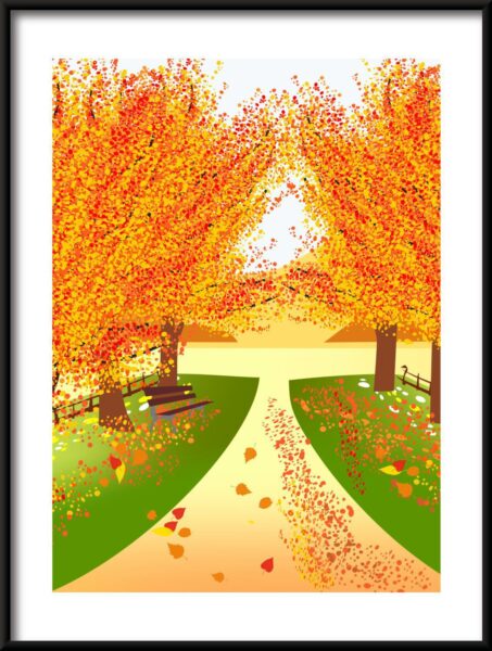 Affiche de route d'automne – Image 3