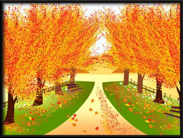Affiche de route d'automne – Image 2