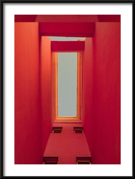 Plafond rouge Poster