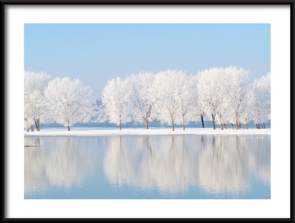 Affiche de paysage d'hiver