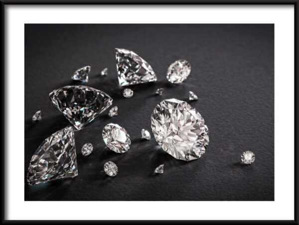 Belle affiche de diamants