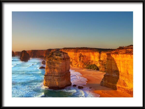 Affiche de la côte australienne