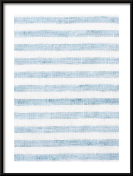 Affiche rayures blanches et bleues – Image 3