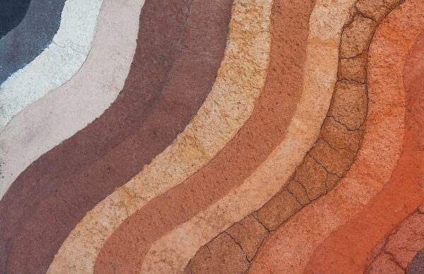 Peinture murale Couches de sol