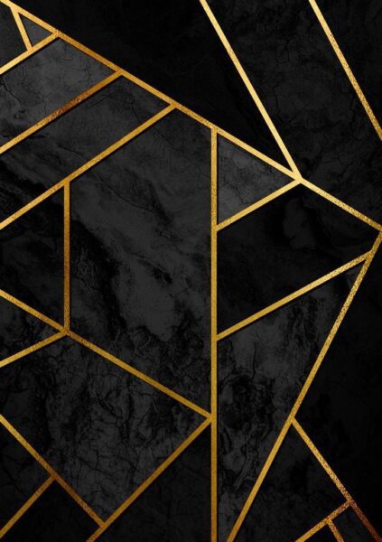 Papiers peints triangles d'or