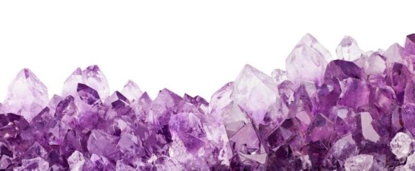 Peinture murale Cristaux violets