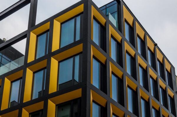 Peinture murale Bâtiment en verre