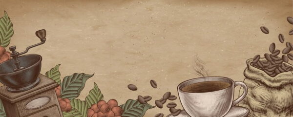 Peinture murale Moment avec café