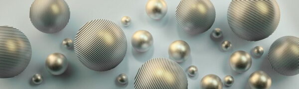 Peinture murale Boules d'argent