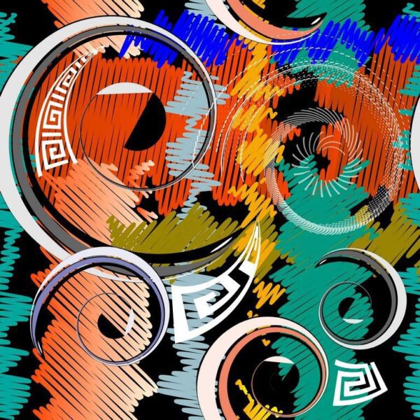 Peinture murale Abstraction colorée