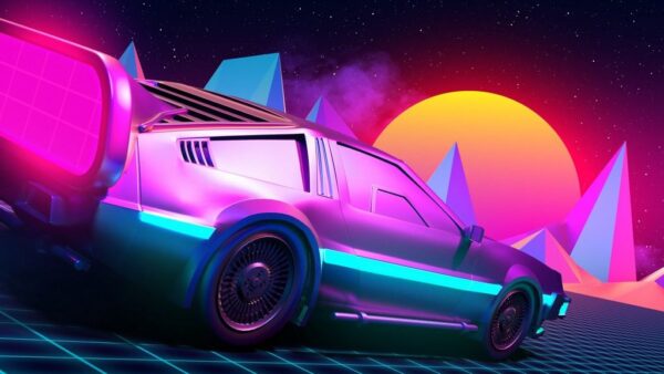 Papier peint Voiture du futur