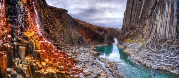 Poster XXL Basalt Canyon en Islande