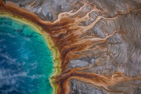 Peinture murale Source à Yellowstone