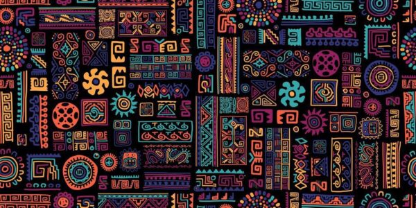 Peinture murale Motifs ethniques