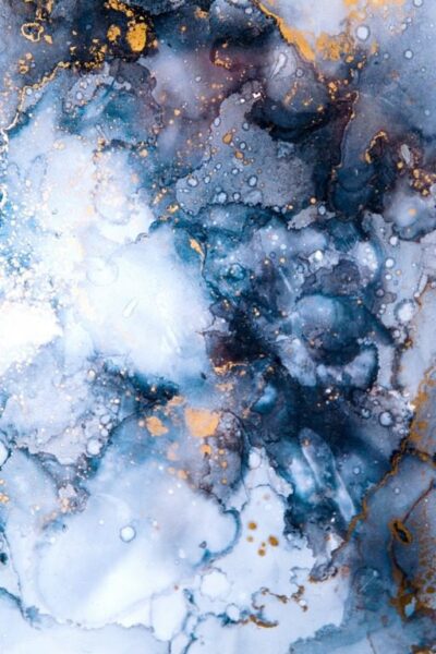 Peinture murale Peinture alcoolisée bleue