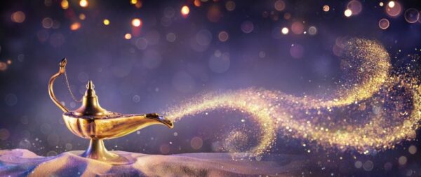 Peinture murale La lampe d'Aladin