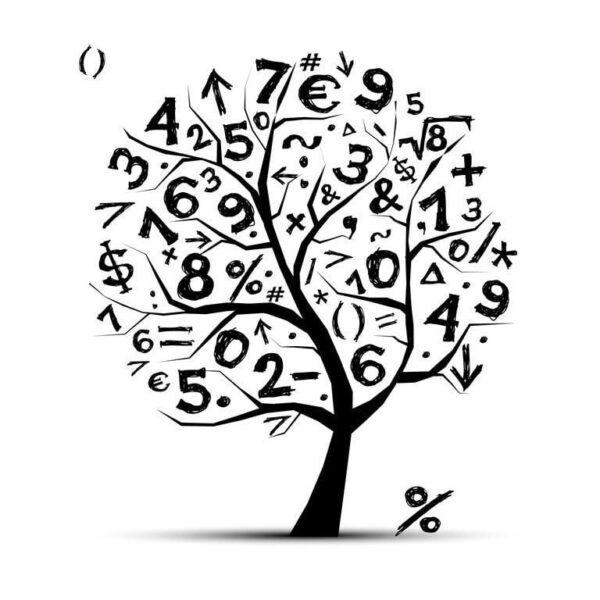 Peinture murale Arbre mathématique