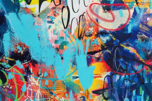 Peinture murale Gribouillis colorés