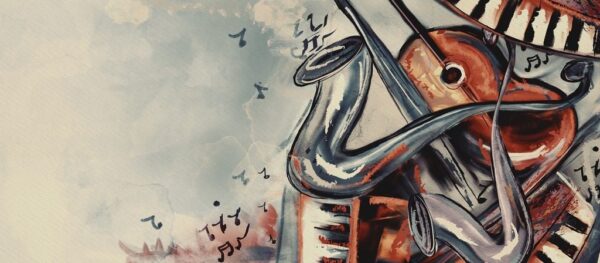 Peinture murale Musique sur Toile