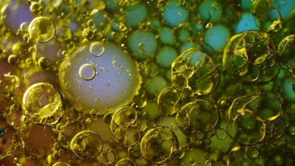 Peinture murale Bulles dans l'huile