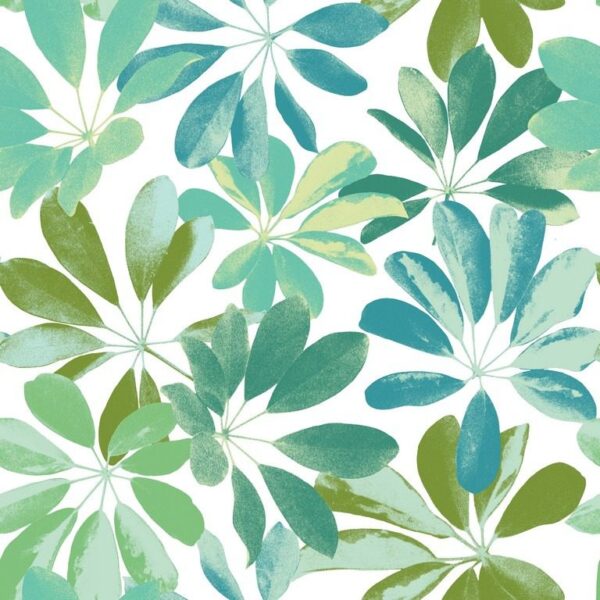 Peinture murale Feuilles brillantes