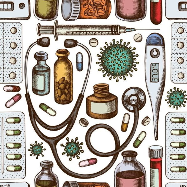 Peinture murale Trousse de médecin