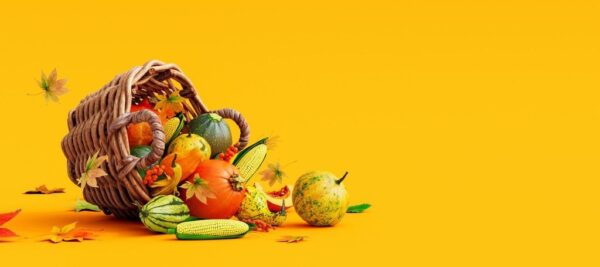Papier peint Fruits et légumes d'automne