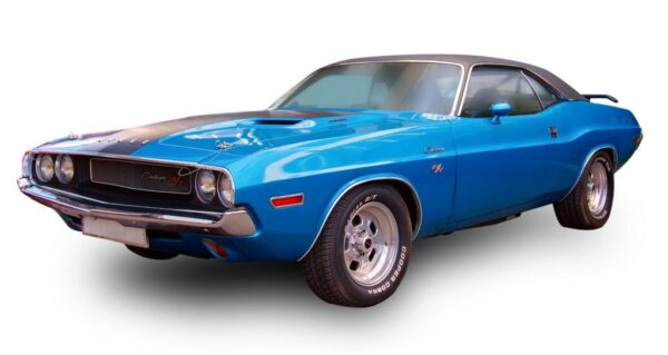 Peinture murale Voiture bleue