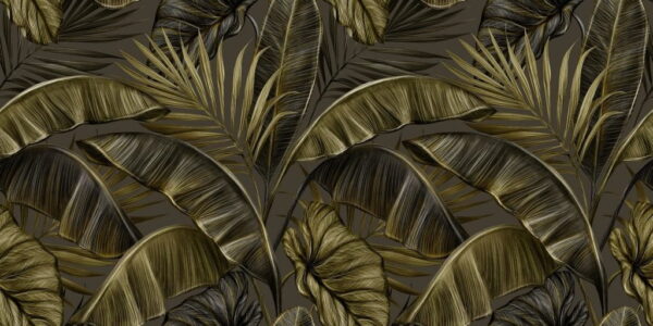 Sticker mural Feuilles tropicales