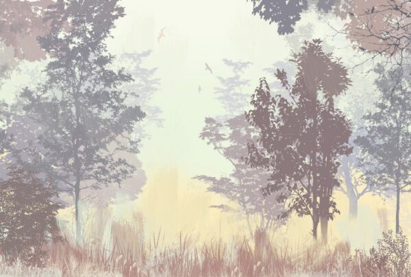 Peinture murale Forêt délicate