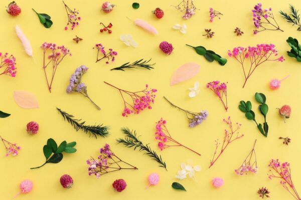 Peinture murale Composition florale