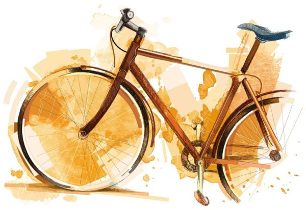 Peinture murale Vélo peint