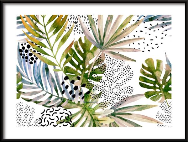 Feuilles de palmier Poster