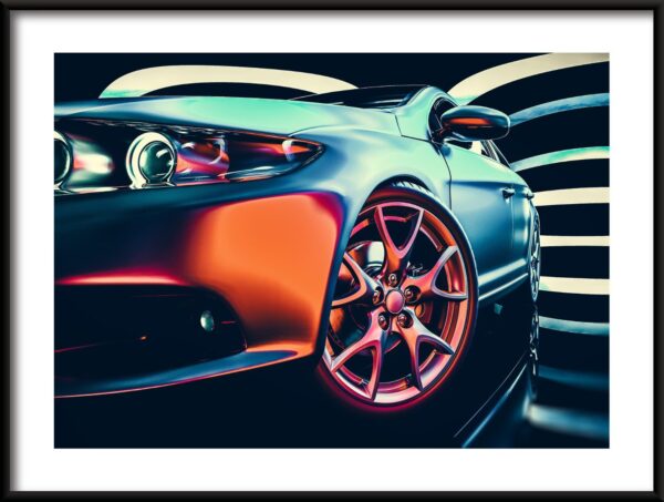 Affiche de voiture de sport