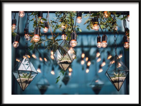Affiche décoration lumineuse