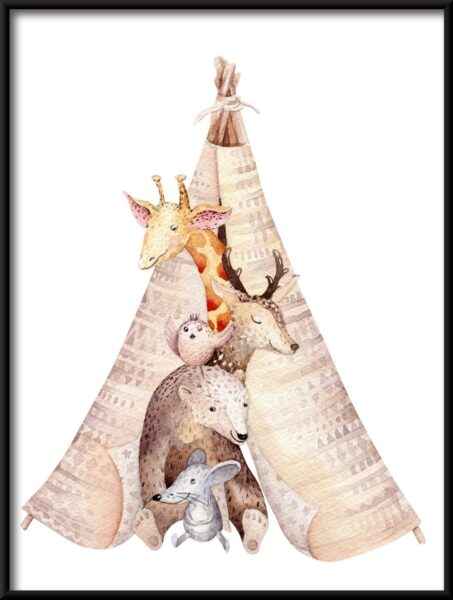 Affiche Bébés animaux dans une tente – Image 2