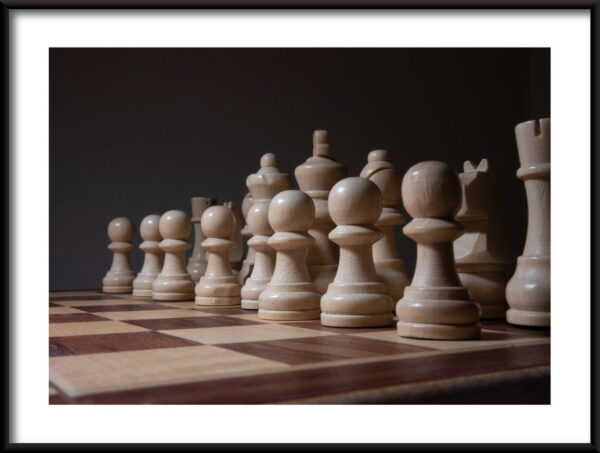 Pièces d'échecs Poster