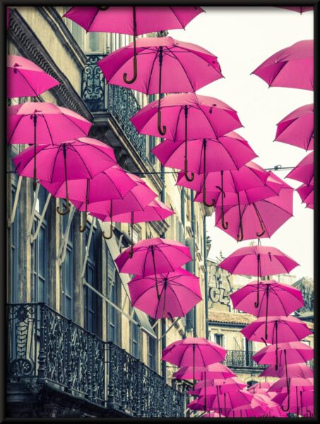 Affiche parapluies roses – Image 4