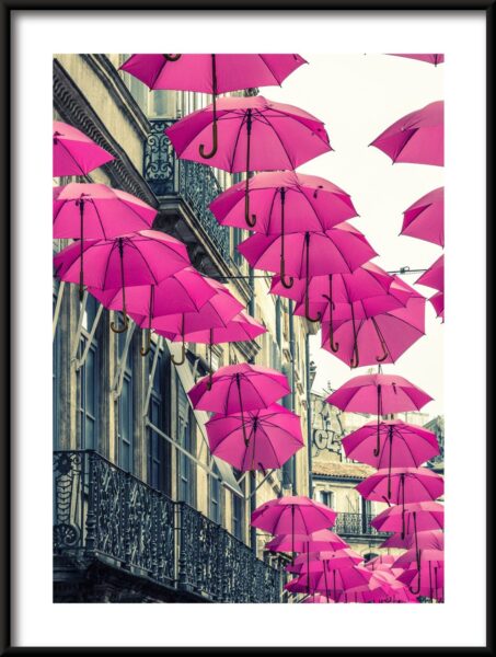 Affiche parapluies roses – Image 3