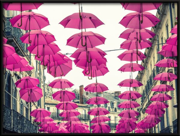 Affiche parapluies roses – Image 2