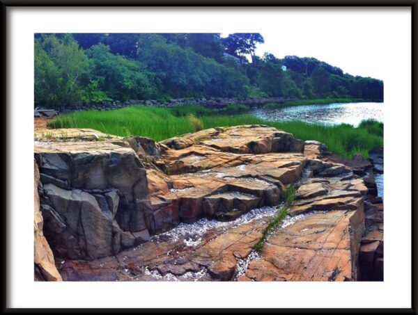 Affiche Roches sur le lac