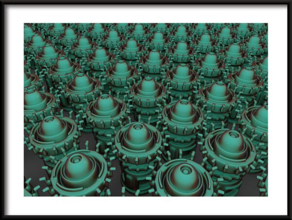 Affiche d'abstraction verte
