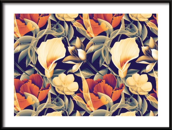 Affiche Callas en fleurs