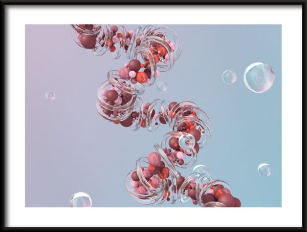 Affiche cercles incolores