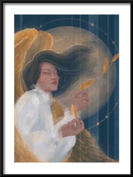 Affiche femme ange