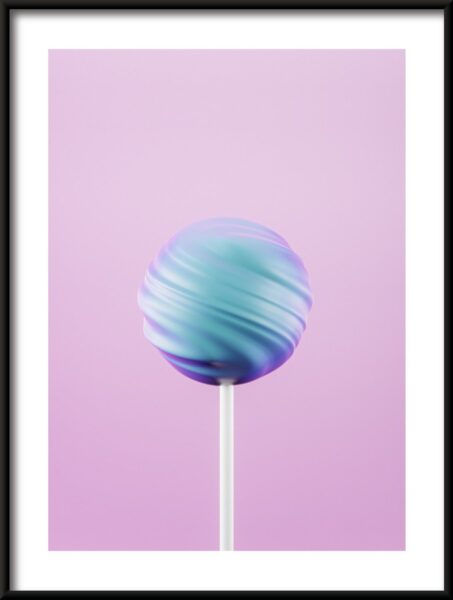 Affiche sucette bleue