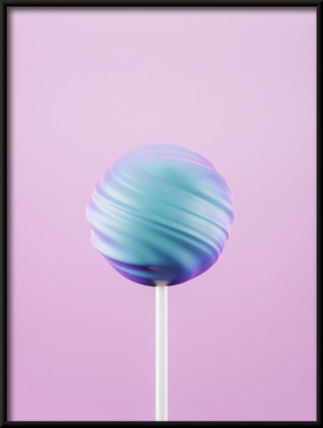 Affiche sucette bleue – Image 2