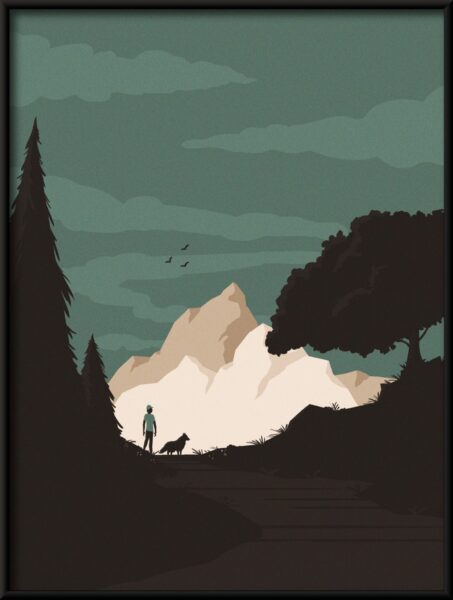 Affiche Promenade avec le chien – Image 2